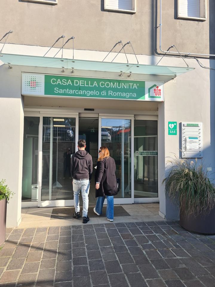 Lavori di realizzazione bussola di ingresso alla Casa della Comunità di Santarcangelo: da lunedì 7 settembre si accede solo dall’entrata dell’ospedale utilizzando i percorsi interni con apposita cartellonistica