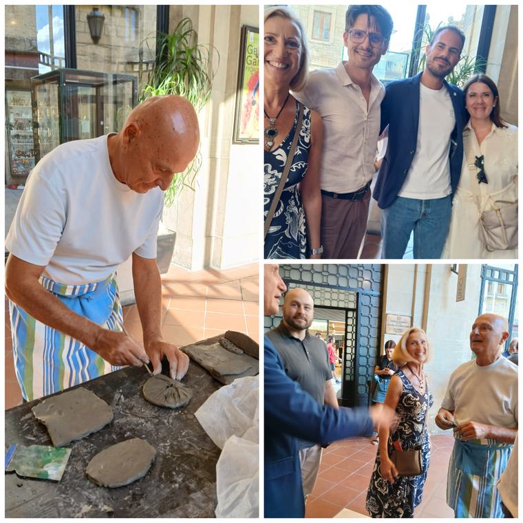 San Marino. Uno sciamano in Galleria. La mostra di Gabriele Gambuti “Ceramiche nel tempo” all’ingresso della sede centrale Carisp, fino al 4 ottobre
